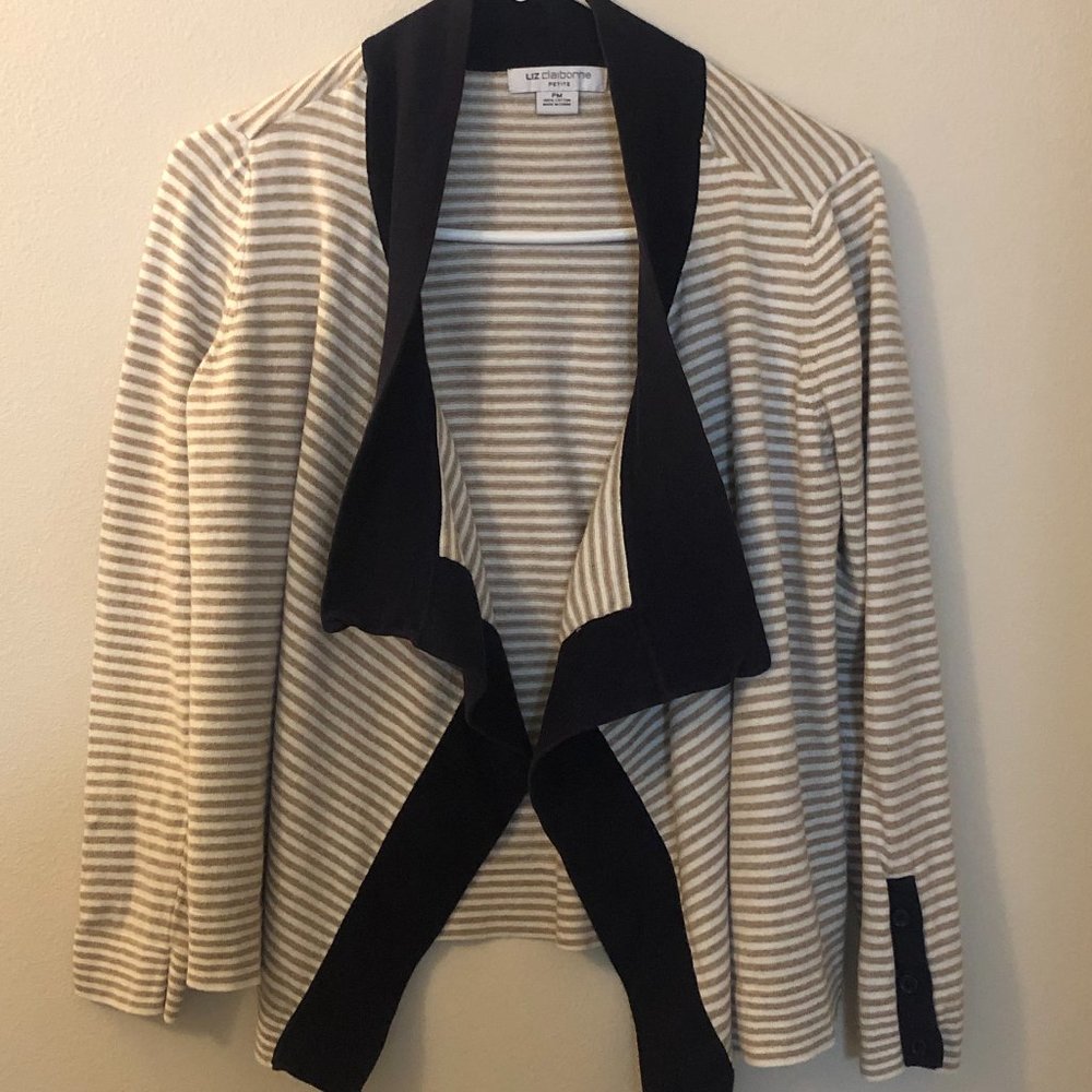 Liz Claiborne Open Front Flowy Cardigan